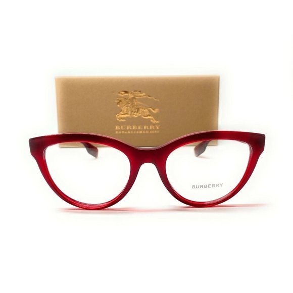 Burberry Red Demo 51mm Eyeglasses - Picture 2 of 4